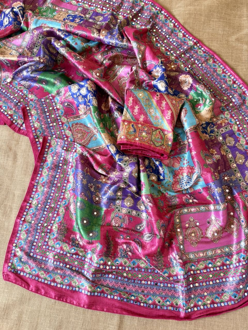 Premium Designer Dola Silk Saree - PINK