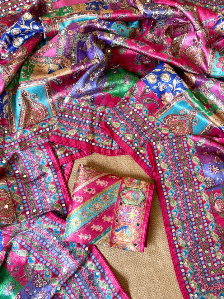 Premium Designer Dola Silk Saree - PINK