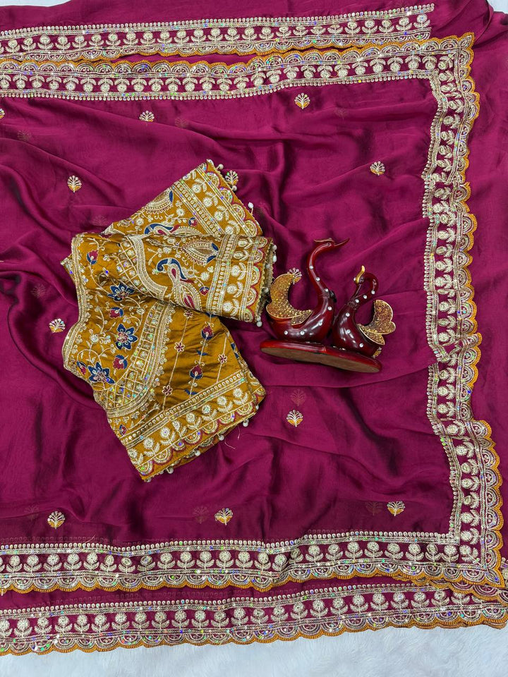 Vaidehi Rangoli Silk Saree - Pink