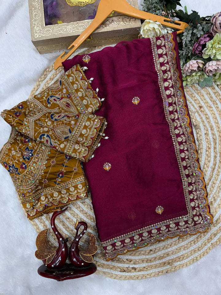 Vaidehi Rangoli Silk Saree - Pink