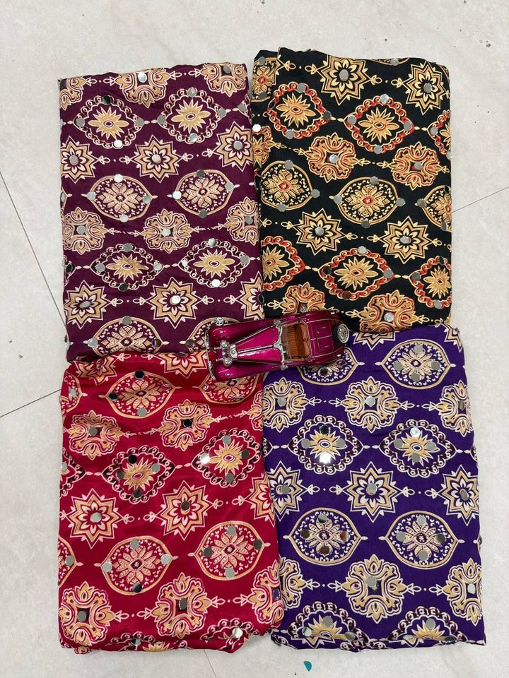 Royal Violet Banarasi Style Woven Saree with Traditional Motifs