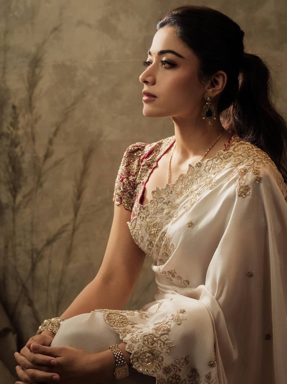 Elegant Sequins Embroidered Rangoli Silk Saree with Heavy Banglori Blouse – Designer Party Wear