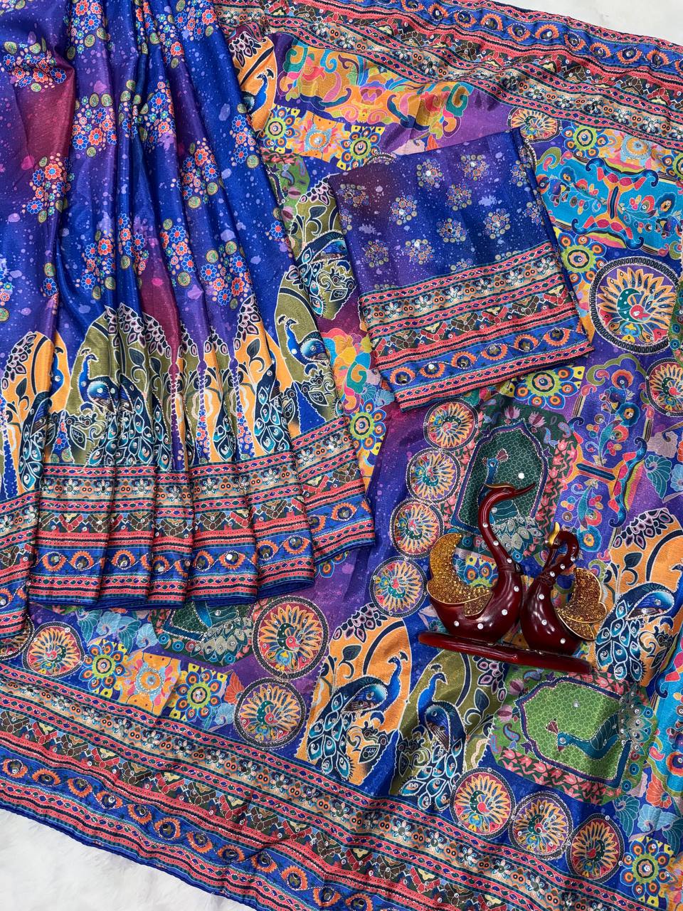 Noorika Chinnon Mirror Saree