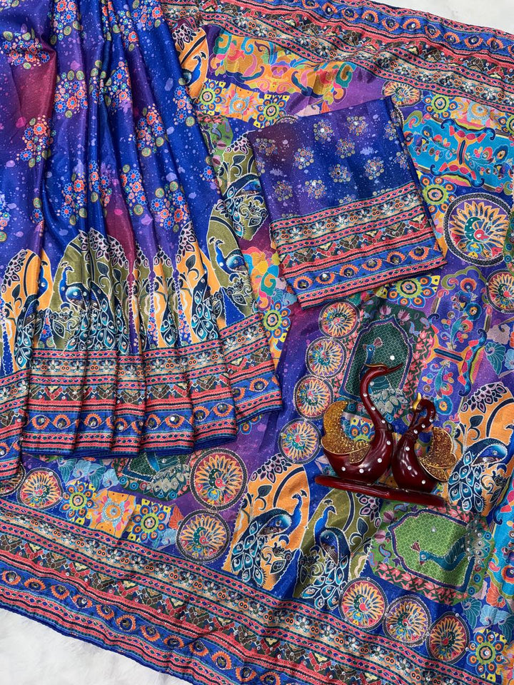 Noorika Chinnon Mirror Saree