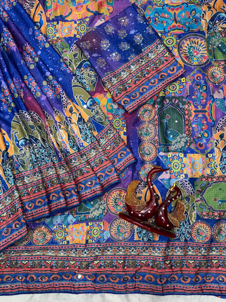 Noorika Chinnon Mirror Saree