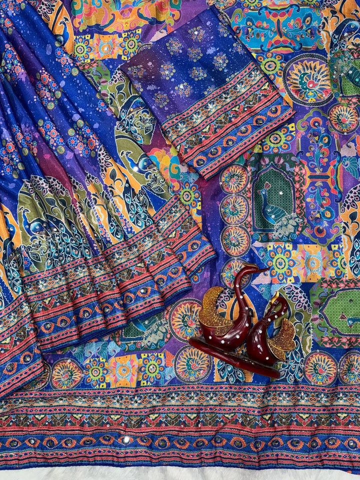 Noorika Chinnon Mirror Saree