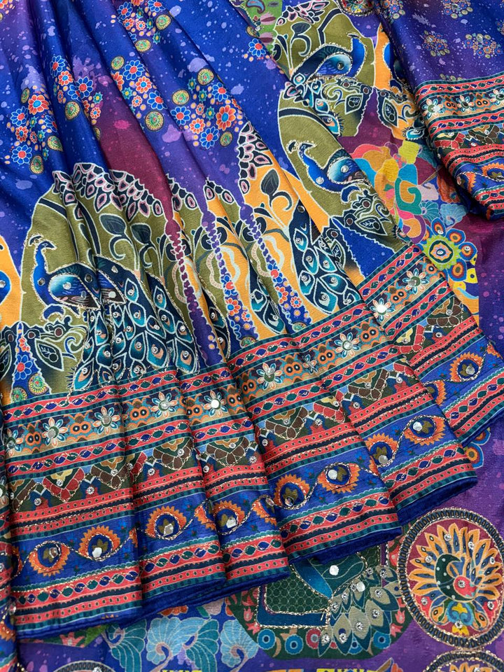 Noorika Chinnon Mirror Saree