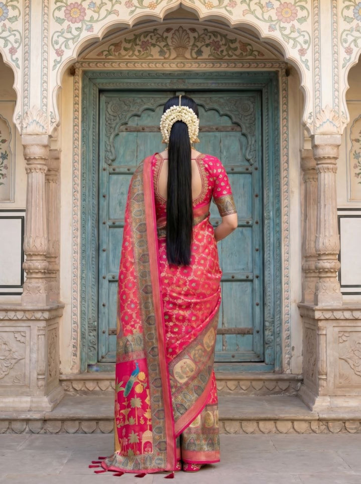Neelkamal Heritage Silk Saree -PINK