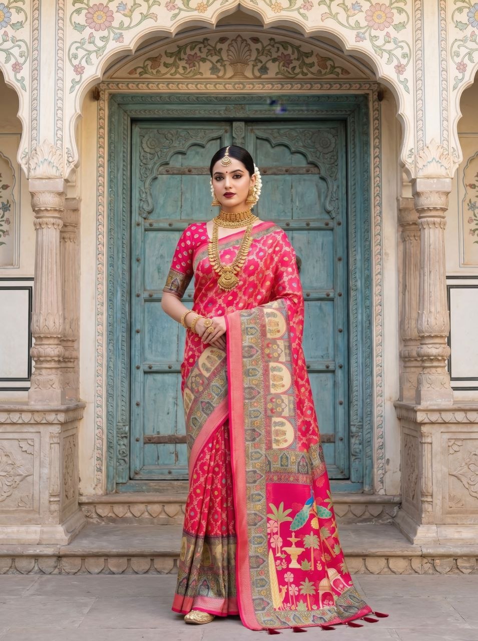 Neelkamal Heritage Silk Saree -PINK