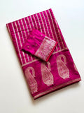Maharani Amethyst Banarasi Saree - PINK