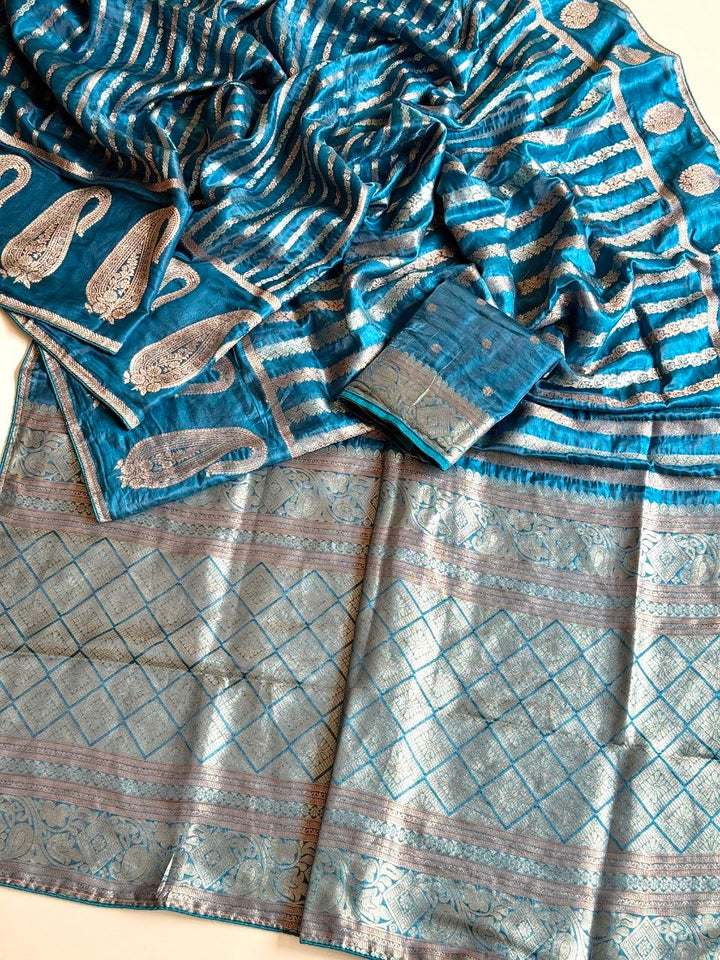 Maharani Amethyst Banarasi Saree - SKY