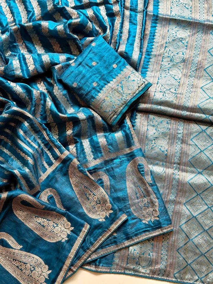 Maharani Amethyst Banarasi Saree - SKY