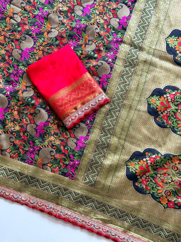 Shyamali Blossom Silk Saree