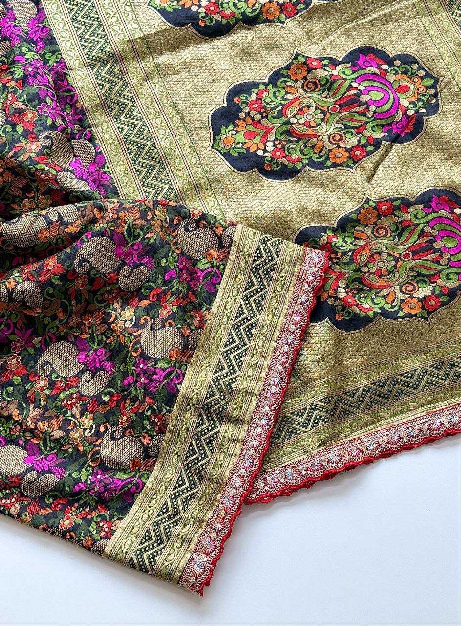 Shyamali Blossom Silk Saree
