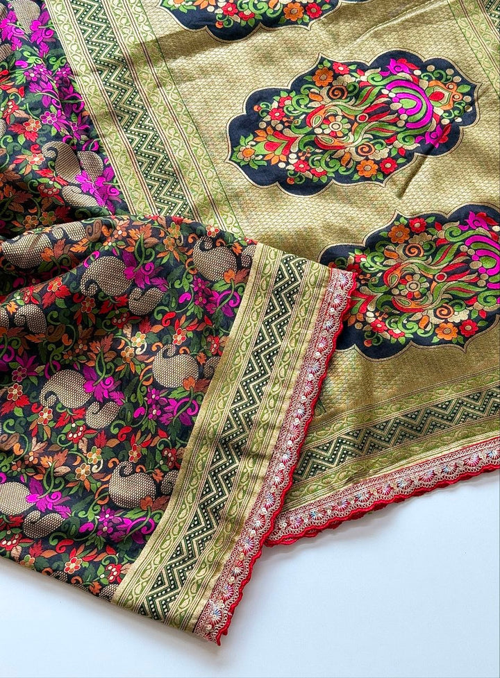 Shyamali Blossom Silk Saree
