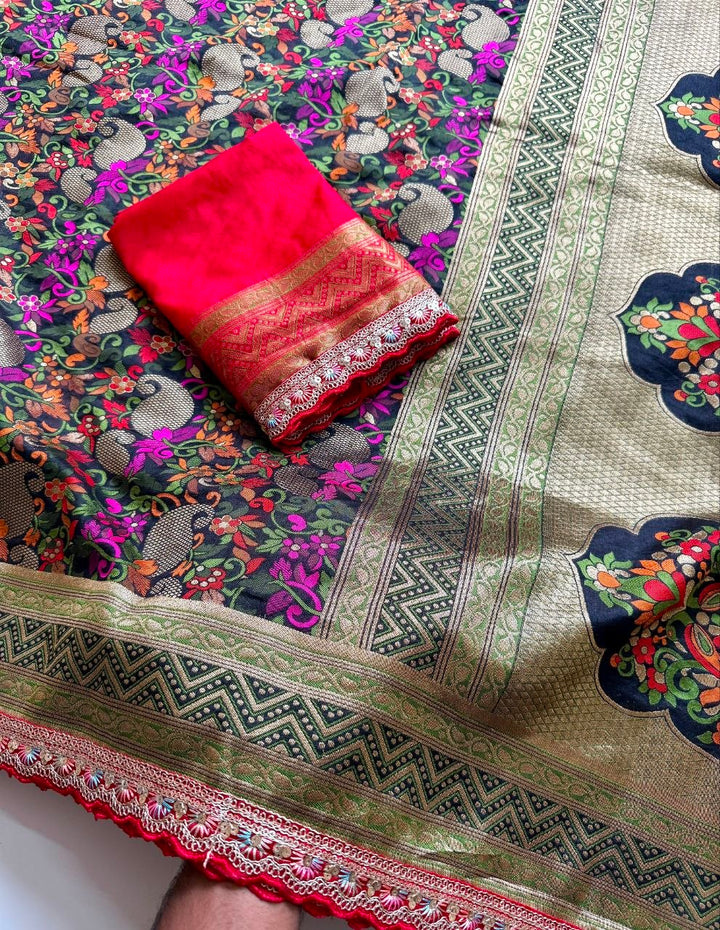 Shyamali Blossom Silk Saree
