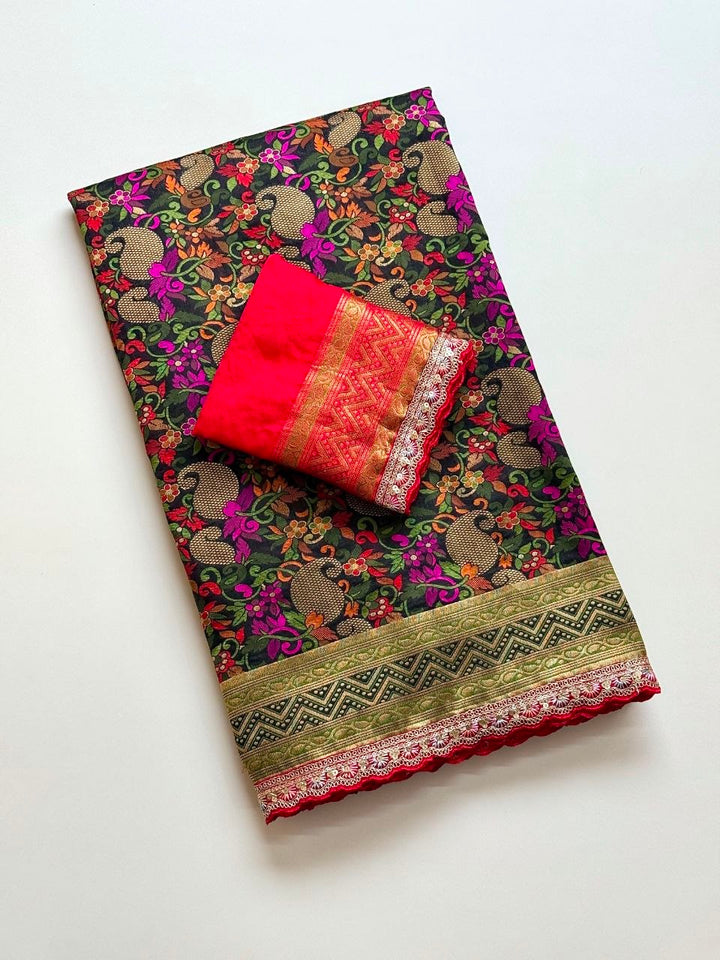 Shyamali Blossom Silk Saree