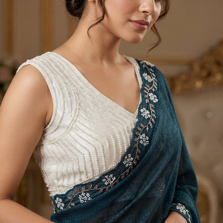 Ocean Grace Space Silk Saree - RAMA