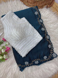 Ocean Grace Space Silk Saree - RAMA