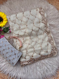 Royal Amethyst Elegance Saree - WHITE