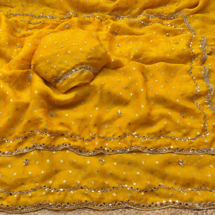 Imperial Butti Beauty Saree  - YELLOW