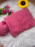 Imperial Butti Beauty Saree  - ROSE PINK