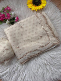 Imperial Butti Beauty Saree  -WHITE