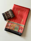 Rajwada Digital Print Saree - RED