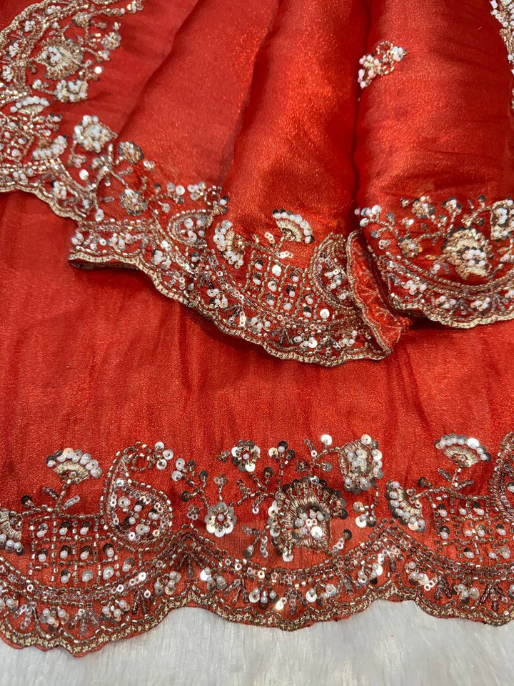 Ruhani Zarkash Tissue Saree