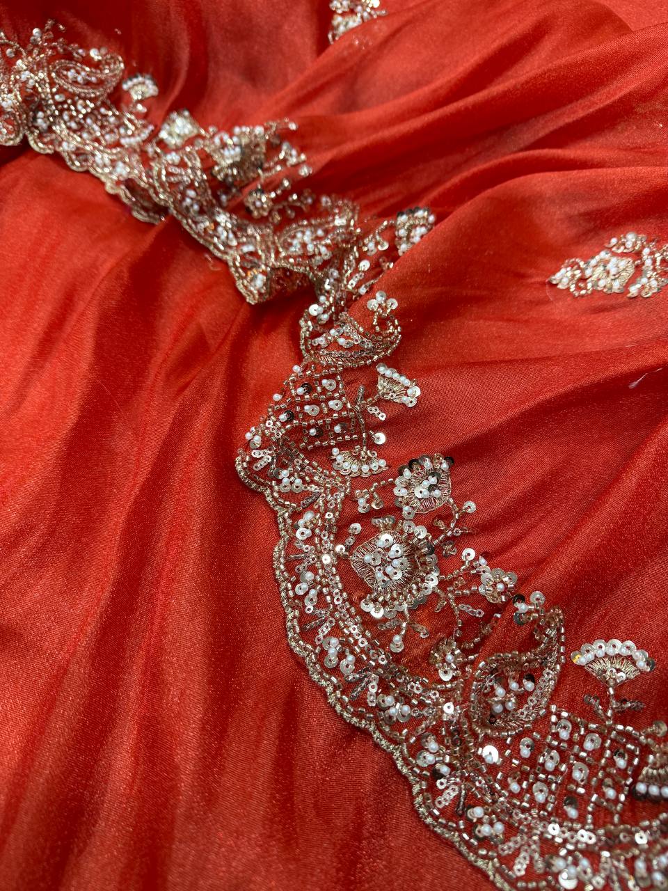Ruhani Zarkash Tissue Saree
