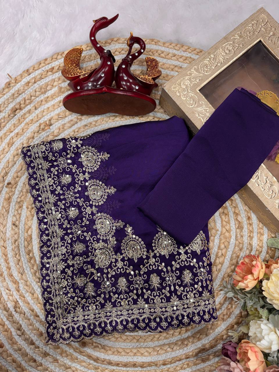 Zarmina Royale Rangoli Saree