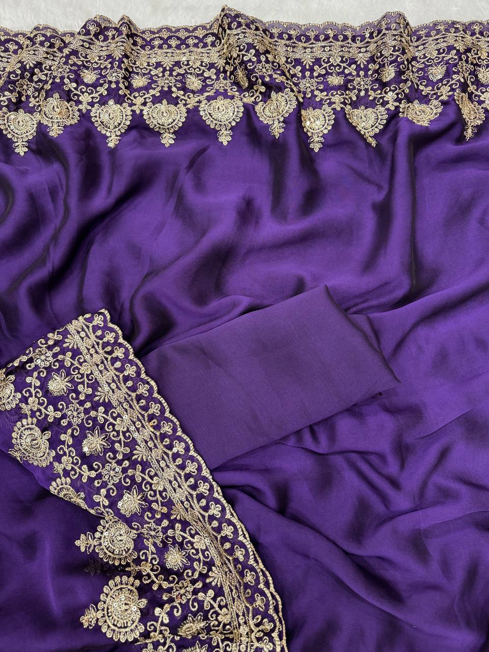 Zarmina Royale Rangoli Saree