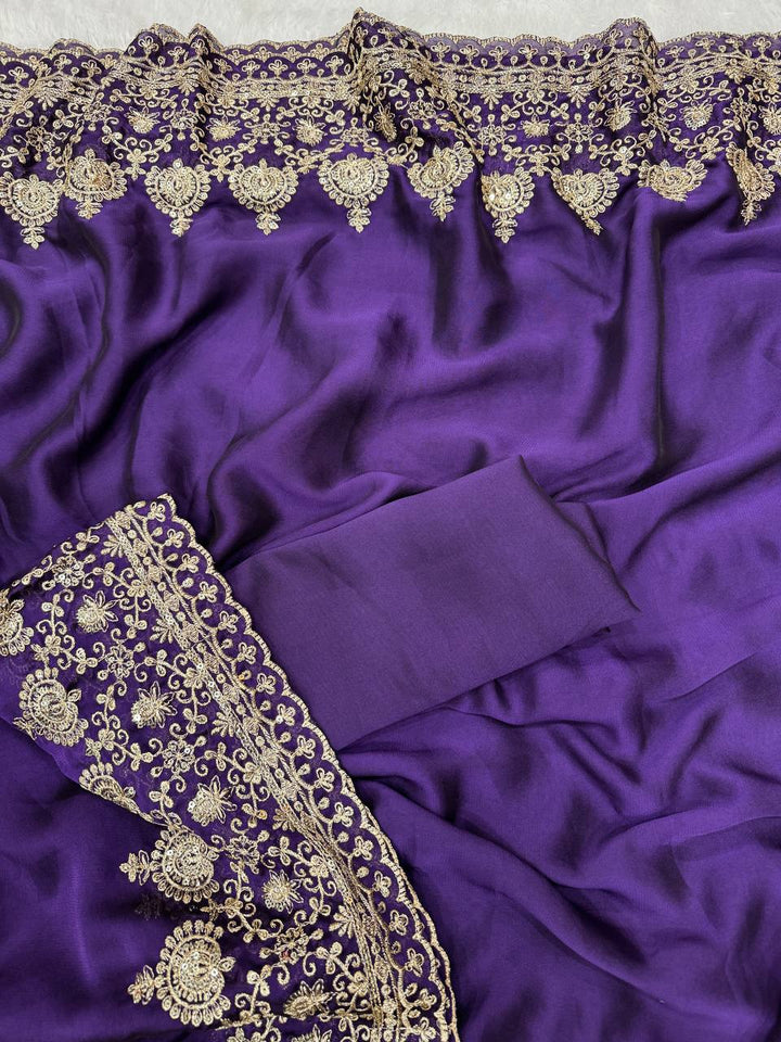 Zarmina Royale Rangoli Saree