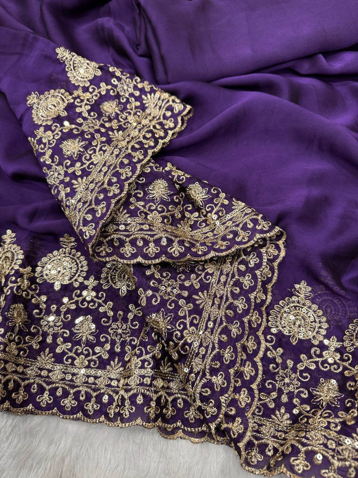Zarmina Royale Rangoli Saree