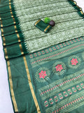 Premium Myrox Bentex Designer Saree - GREEN