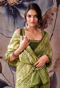 Elegant Floral Designer Saree - PISTA
