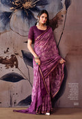 Elegant Floral Designer Saree - PINK
