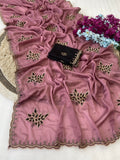 Padmashree Floral Rangoli Saree - Pink