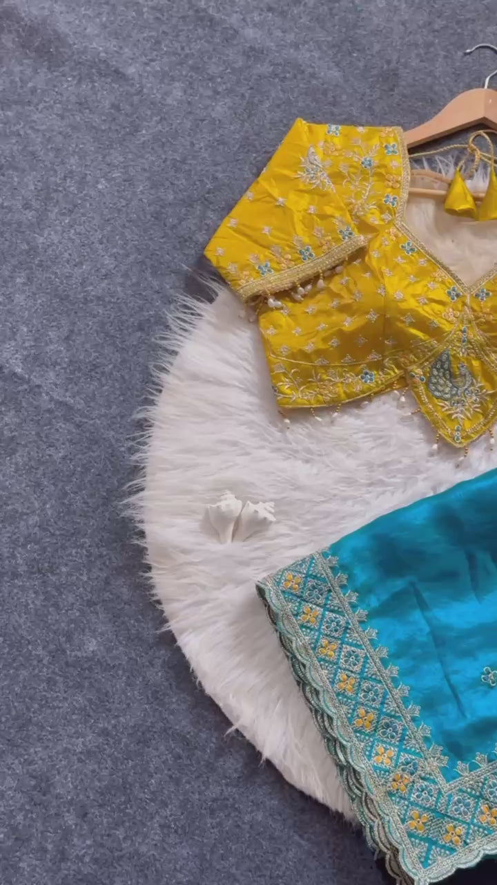 Neelkanthi Mayura Silk Saree
