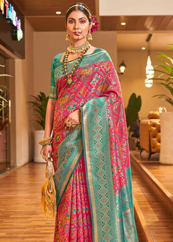 Banarasi Patola Silk Saree With Blouse Piece